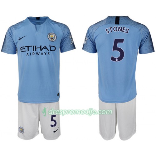 Manchester City Dres STONES 5 Dječji Domaći 2018/19 Kratkih Rukava Manchester City Dres STONES 5 Dječji Domaći 2018/19 Kratkih Rukava